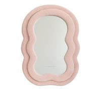 Flamingueo Miroir Mural - Miroir Vague, Miroir Mural Asymétrique, Decoration Chambre, Miroir Ondulé, Miroir Entree, Miroir Chambre, Miroir de Table