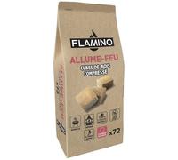 FLAMINO Allume feu cubes de bois compressé x 72