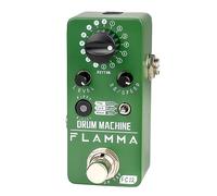 FLAMMA FC12 Drum Machine, Pédale de Batterie pour Guitare avec Fonction FILL en Temps Réel, 48 Grooves, 6 Styles Musicaux, Tap Tempo et Préréglages EQ, 44.1kHz/24Bit, Format Compact.