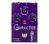 FLAMMA FV03 Pédale d'effets vocaux Processeur vocal Amplificateur vocal Stompbox Changement de voix sons comme un robot mâle femelle bébé avec effets de réverbération différée pour polir les voix