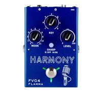 FLAMMA FV04 Pédale d'harmonie vocale Processeur d'effets vocaux Stompbox Harmoniseur de micro vocal avec réverbération 12 pas avec 11 modes d'harmonie différents tout-en-un pour chanteur et guiriste
