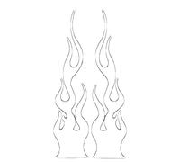 Flamme Autocollant, Asudaro Moto Flamme Autocollant Flamme Totem Stickers Flamme Feu Style Stickers Autocollants pour Moto Vélo Casque