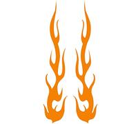 Flamme Autocollant, Asudaro Moto Flamme Autocollant Flamme Totem Stickers Flamme Feu Style Stickers Autocollants pour Moto Vélo Casque