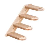 Flamme d'escalade pour le cadre pour le chat monté sur le mur pour chats, escaliers muraux de chats portables en bois de pin | Escaliers pour chats de longue durée, résistants aux rayures, échelles
