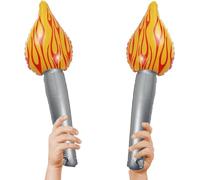 Flamme Torche 2024, Torche Gonflable Jeux Decoration, Nouveauté Et Durable, Flamme Gonflable Pour Les Compétitions Sportives (2 PCS)