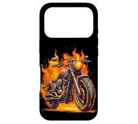 Flammes de Moto Cool et Amour brûlant de la Moto Coque pour iPhone 17 Pro