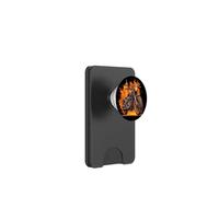 Flammes de Moto Cool et Amour brûlant de la Moto PopSockets PopWallet pour MagSafe