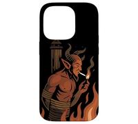 Flammes Diables - Satan - Esthétique - Gothique - Démon à Cornes Coque pour iPhone 14 Pro