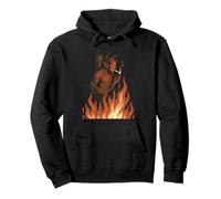 Flammes Diables - Satan - Esthétique - Gothique - Démon à Cornes Sweat à Capuche