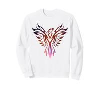 Flammes Violettes et Oranges Phoenix Myth Bird Rising Born Again Sweatshirt