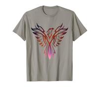 Flammes Violettes et Oranges Phoenix Myth Bird Rising Born Again T-Shirt
