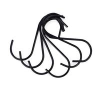 Flammi Lot de 20 Couleur Noir en Forme de S Robuste en Acier Inoxydable, DE Type S Crochets