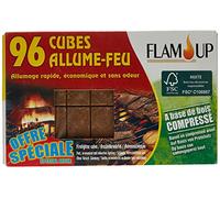 Flam'Up Allume-feu naturel Bois compresse 96 Cubes