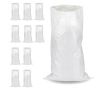 Flandria 10 Sacs à Gravats Polypropylène 55x95 cm, Résistant (55Kg) et Réutilisable, Pour Chantier, sable, terre, graviers, Déchets Verts