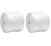 Flandria AMFP103 Ficelle en PP, Blanc, 665 m (Lot de 2)