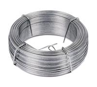 Flandria Fil de fer Acier galvanisé 1,5mm Bobine 50m Fil attache métallique pour plante, bricolage, loisirs