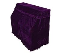 Flanelle Piano couvre maison or velours tissu couverture accessoires épais outil Pour Le Piano(Purple)