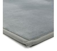 FLANELLE - Tapis extra-doux effet velours 160 x 230 cm Gris Gris