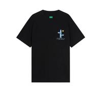 Flâneur - Festival Map T-Shirt - Homme - Tops - Noir - Taille: L