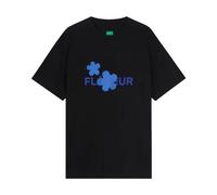 Flâneur - T-Shirt Fleur - Homme - Tops - Noir - Taille: L