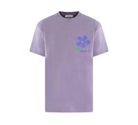 Flâneur - T-shirt Pixel Flower Violet - Homme - Tops - Violet - Taille: XS