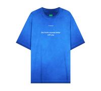 Flâneur - With You T-Shirt - Homme - Tops - Bleu - Taille: XL