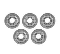 Flange Ball Bearing 12x32x10mm | 5 Pcs High - Speed Low Noise Sealed Bearings | Radial & Axial Load for Robots/Transmission/Engineering Equipment
