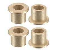 Flange Sleeve Bearings 8mm Bore 12mm OD 15mm Length 16mm Flange Dia 2mm Flange Thickness Sintered Bronze Self-Lubricating Bushing 4pcs (Size : 8x12x12mm)