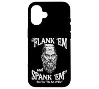 Flank Em Spank Em Sun Tzu Dire Drôle Meme Hommes Femmes Enfants Coque pour iPhone 16