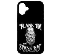 Flank Em Spank Em Sun Tzu Dire Drôle Meme Hommes Femmes Enfants Coque pour iPhone 16 Plus