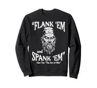 Flank Em Spank Em Sun Tzu Dire Drôle Meme Hommes Femmes Enfants Sweatshirt