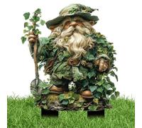 Flanliy 2D Troll De l'herbe Verte Piquets De Jardin, Statue Jardin Exterieur, RéSistante Aux IntempéRies DéCoration De en Acrylique ModèLe, pour DéCoration De Cour Et De (G)