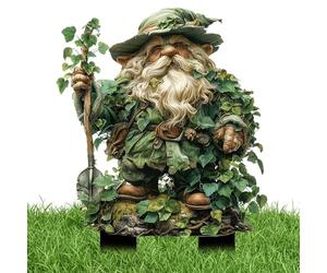 Flanliy 2D Troll De l'herbe Verte Piquets De Jardin, Statue Jardin Exterieur, RéSistante Aux IntempéRies DéCoration De en Acrylique ModèLe, pour DéCoration De Cour Et De (G)