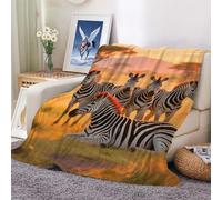 Flannel Blankets,Zebra, a Steppe Animal Soft Warmer Throw Blanket for All Season,Lightweight Microfiber Suit for Couch,Home Bed,Sofa & Dorm 100x130cm