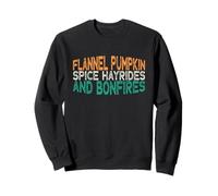 Flannel Pumpkin Spice Hayrides and Bonfires Sweatshirt
