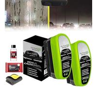 Flanora Glass Cleaner, Automotive Oil Film Cleaning Brush, 2026 Upgrade Car Windshield Cleaner, 150ml Reusable Oil Film Remover for Car Window, Say Goodbye to Foggy, Dirty Glass Forever (2)