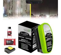 Flanora Glass Cleaner, Automotive Oil Film Cleaning Brush, 2026 Upgrade Car Windshield Cleaner, 150ml Reusable Oil Film Remover for Car Window, Say Goodbye to Foggy, Dirty Glass Forever (1)