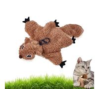 Flapping Bird Cat Toy (No Flying), Birds Cat Toy Flapping Wings, Lifelike Chirp Tweet, Touch Activated Kitten Plaything , Rechargeable/Battery,Flying Bird Toys for Indoor Cats (Rechargeable D)
