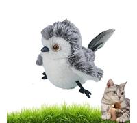 Flapping Bird Cat Toy (No Flying), Birds Cat Toy Flapping Wings, Lifelike Chirp Tweet, Touch Activated Kitten Plaything , Rechargeable/Battery,Flying Bird Toys for Indoor Cats (Rechargeable F)
