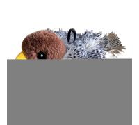 Flappy Bird Cat Toy - Interactive Touch Activated Sandpiper, Motion Sensor Chirping Kitten Plush, Automatic Wing Moving Hunting Exercise, Natural Catnip Infused Plaything, Realistic Squeaking Animal |