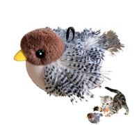 Flappy Bird Toy, Interactive Cat Toy, Kitten Exercise Toy, Catnip Bird Toy, Chirping Cat Toy, Interactive Kitten Exercise Toy, Touch Activated Catnip Toys, Sandpiper Chirp Tweet For All Breeds Cat