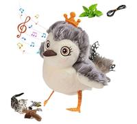 Flappy Birds Jouet pour chat, jouet interactif pour chat avec télécommande, jouets pour chats avec ailes battantes, simulation interactive volante pour chats