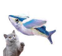 Flaps and Chirps Jouet pour chat - Charge USB - Poisson pour chaton - Jouet interactif simulé pour chats d'intérieur ennuyés