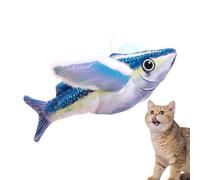 Flaps And Chirps Jouet pour chat, poisson sonore rechargeable pour animal de compagnie, jouet pour chat, simulation, entraînement, soulagement du stress, divertissement