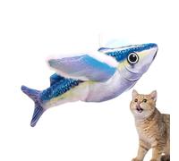 Flaps et gazouillement chat jouet, jouet gazouillant pour chat intérieur, poisson vocal réaliste pour chaton jouant, jouet de poisson gazouillant interactif simulé pour chats intérieurs
