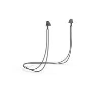 Flare Calmer Secure Mini - Alternative aux petits bouchons d'oreilles - Réduit les bruits gênants sans bloquer le son - Silicone souple réutilisable avec cordon intégré - Gris