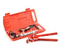 Flare Tool Kit, kit de flasque de tuyau de 11 pc Tuyau de frein à essence réparation Kit de flare avec coupe outil de pliage