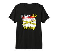 Flare Up Sun LUN Mar Mer Jeu Ven Sam Vendredi Douleur Chronique T-Shirt Haut de Gamme