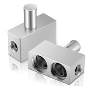 Flaroey 1 Paire de Réducteurs D'Entrée D'Ampli Audio de Voiture Double Calibre 1/0 à Calibre 1/0, 2 Réducteurs de D'Entrée D'Ampli Audio de Voiture pour Amplificateur