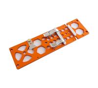 Flaroey 1 Pièce de Rail de Guidage de Scie Circulaire à Angle Droit de 340mm, Rail Circulaire Électrique à 90 Degrés, en Alliage D'Aluminium Orange et Argent, pour le Rail de Guidage et